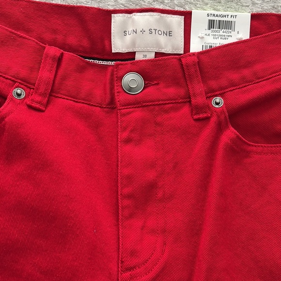 Sun Stone Red Jeans Men’s - Picture 3 of 5